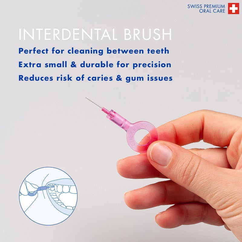 CURAPROX Travel Set Magenta I Includes CS 5460 Travel Toothbrush, 10ml Be You Toothpaste, CPS Prime 07 & 09 Interdental Brushes I Compact Oral Care Kit for On-the-Go - Image 5